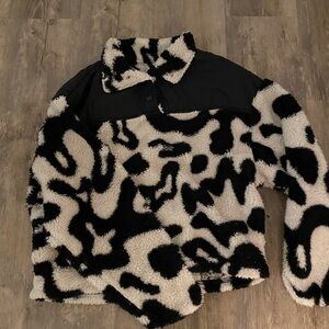 Grayson Threads Black and White Fleece Jacket